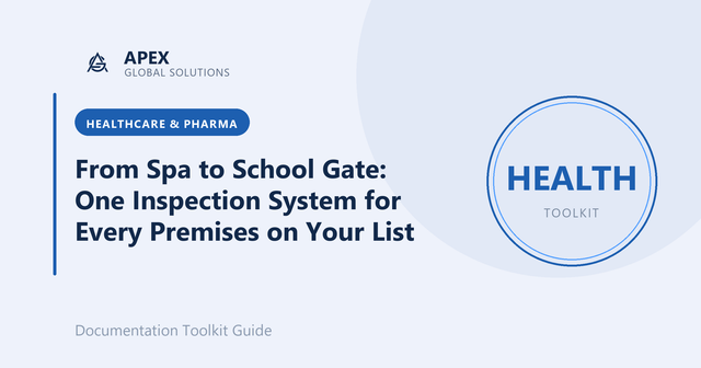 From Spa to School Gate: One Inspection System for Every Premises on Your List