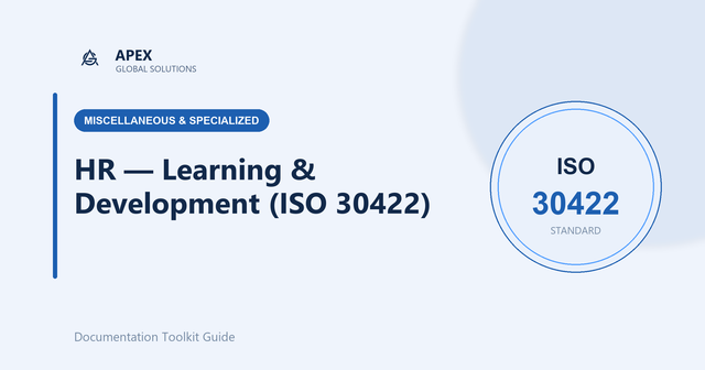 ISO 30422 and the Modern L&D Function: A Guide to Structured Learning and Development