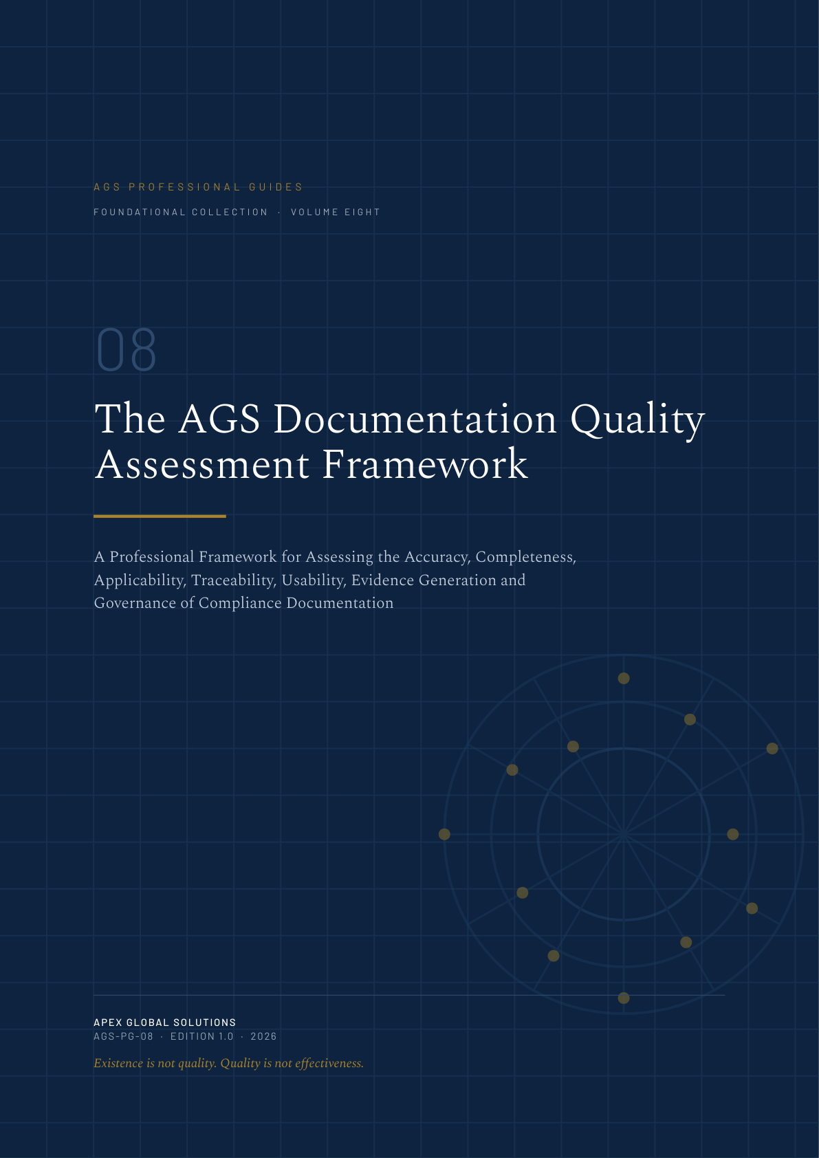 Cover of The AGS Documentation Quality Assessment Framework