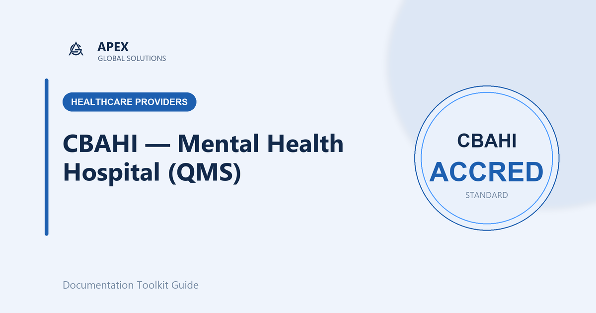CBAHI Mental Health Hospital Standards 2025: Accreditation for Behavioral Health Facilities