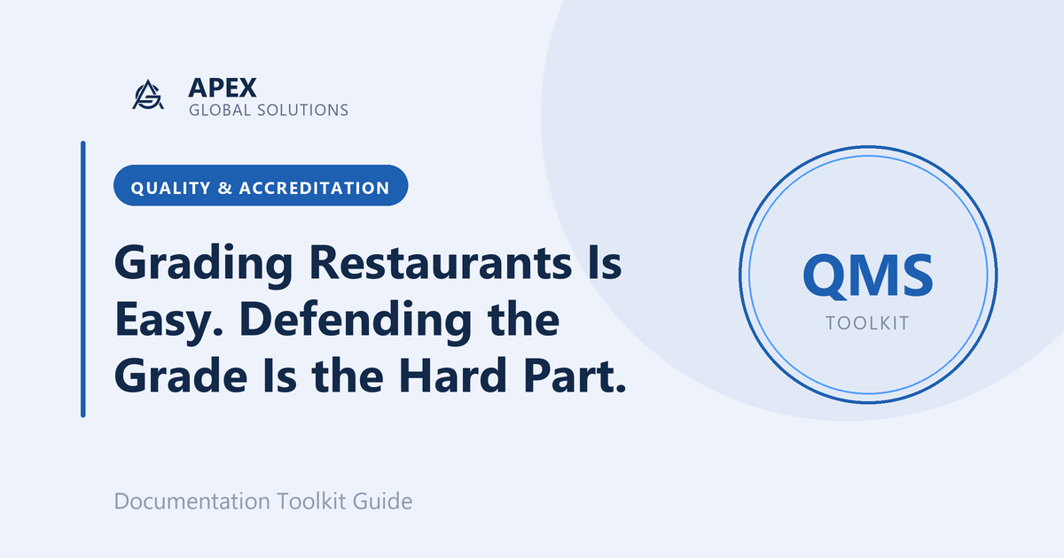 Grading Restaurants Is Easy. Defending the Grade Is the Hard Part.