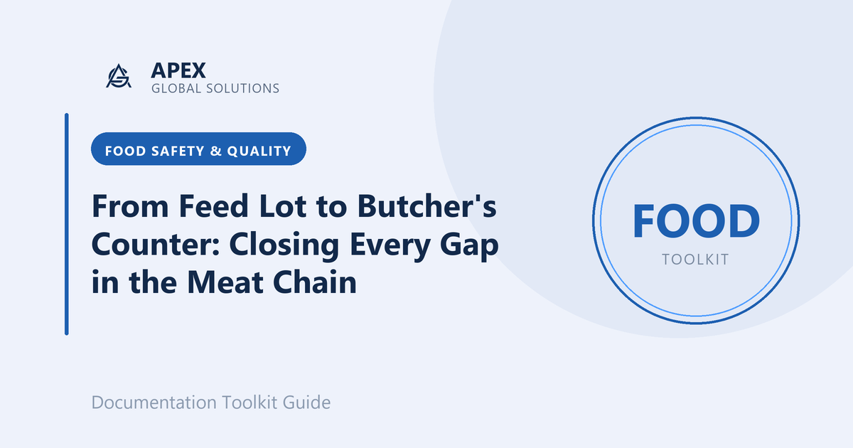 From Feed Lot to Butcher's Counter: Closing Every Gap in the Meat Chain