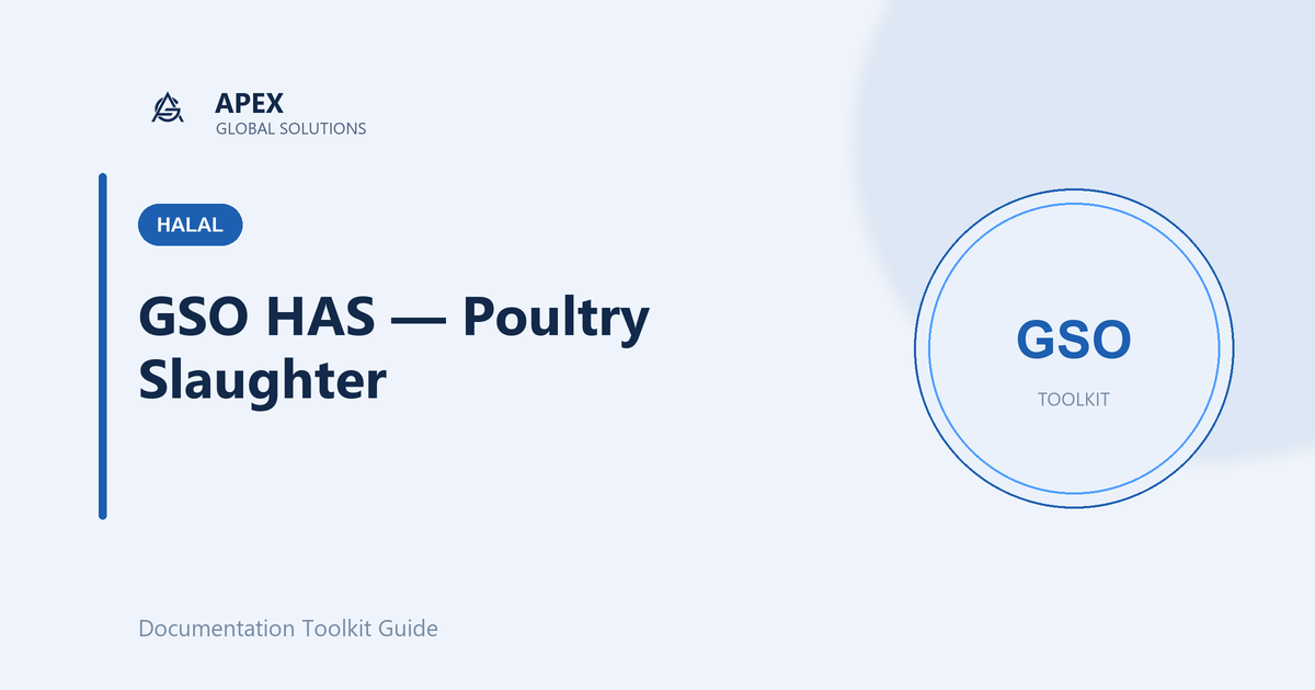 What is the GSO Halal Assurance System for Poultry Slaughter? A Complete Overview Guide