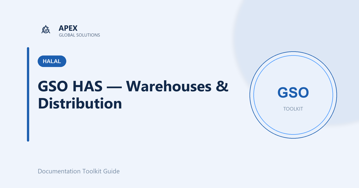 Protecting Halal Integrity in the Supply Chain: A Guide to the GSO HAS for Warehouses & Distribution