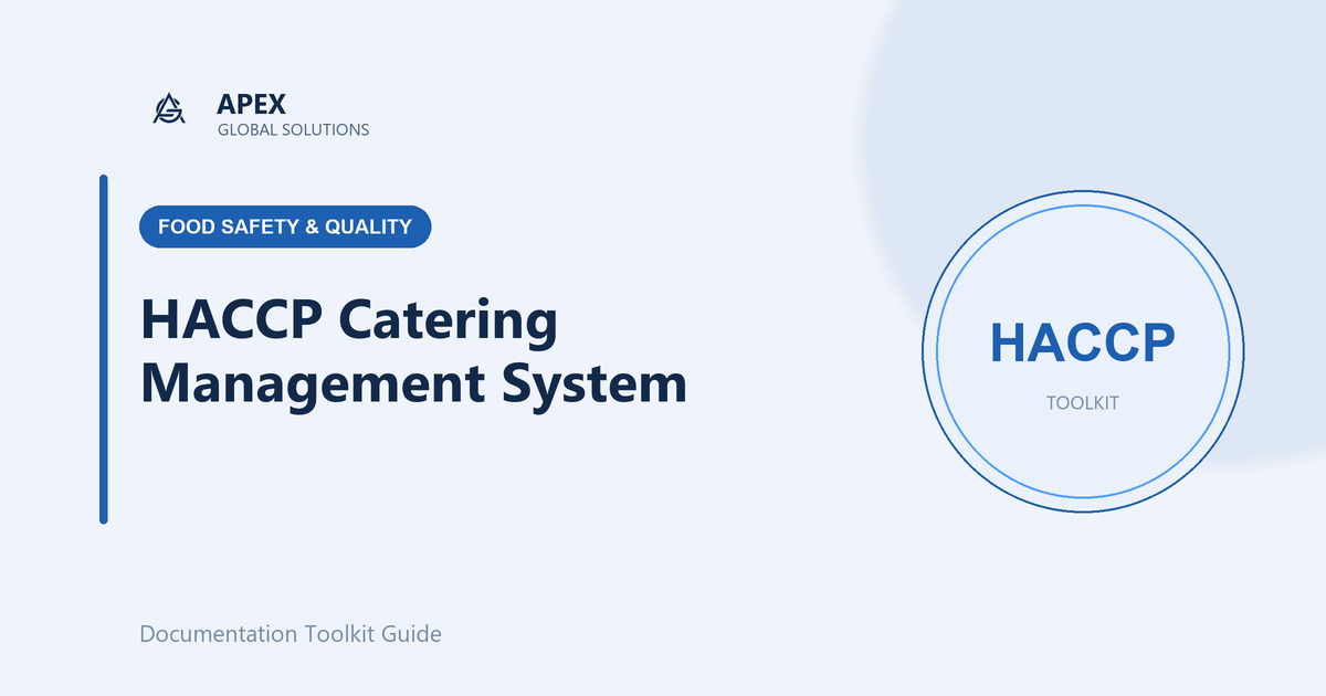 HACCP for Catering Operations: Building a Food Safety System That Travels With Your Food