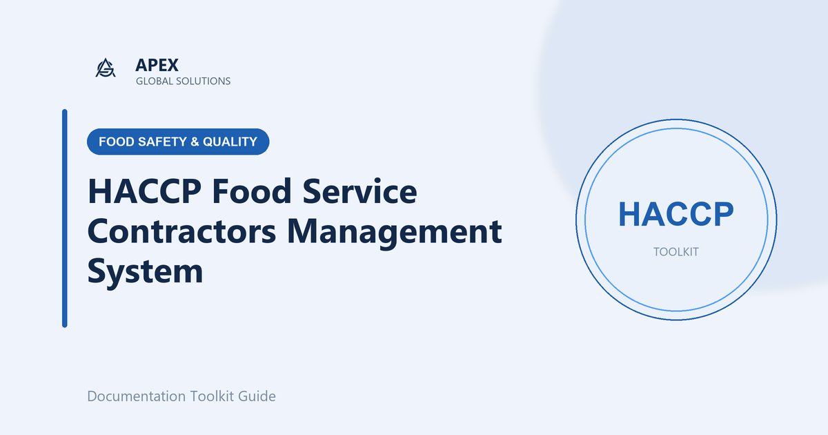 What Does a Certification-Ready HACCP System Look Like for Food Service Contractors?