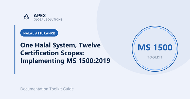 One Halal System, Twelve Certification Scopes: Implementing MS 1500:2019