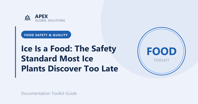 Ice Is a Food: The Safety Standard Most Ice Plants Discover Too Late