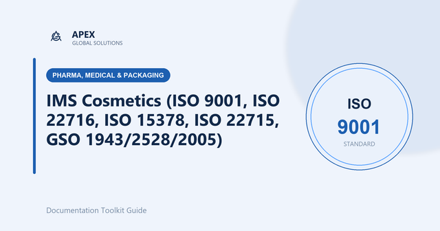 Cosmetics GMP and Market Access: A Complete Guide to ISO 22716 and Gulf Requirements