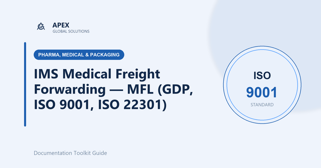 Medical Freight Forwarding and GDP: How to Become an Audit-Ready Pharma Logistics Partner