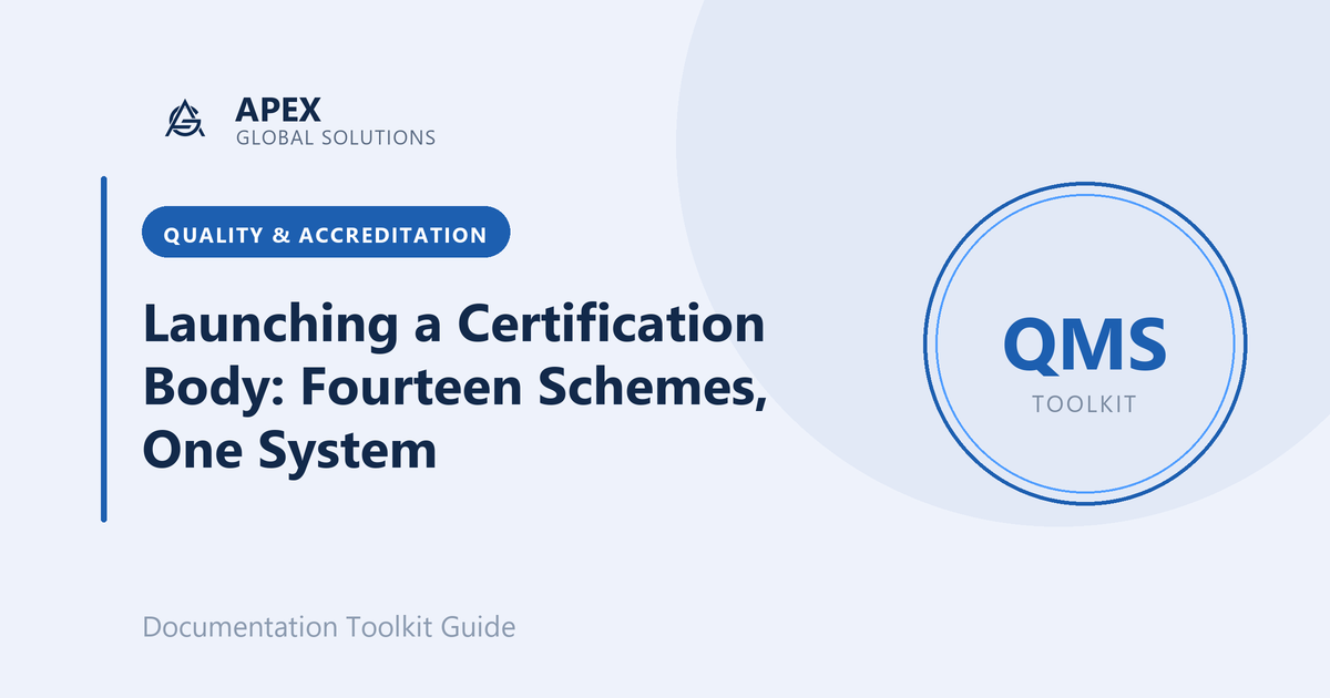 Launching a Certification Body: Fourteen Schemes, One System
