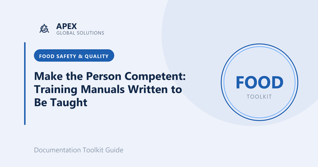 Make the Person Competent: Training Manuals Written to Be Taught
