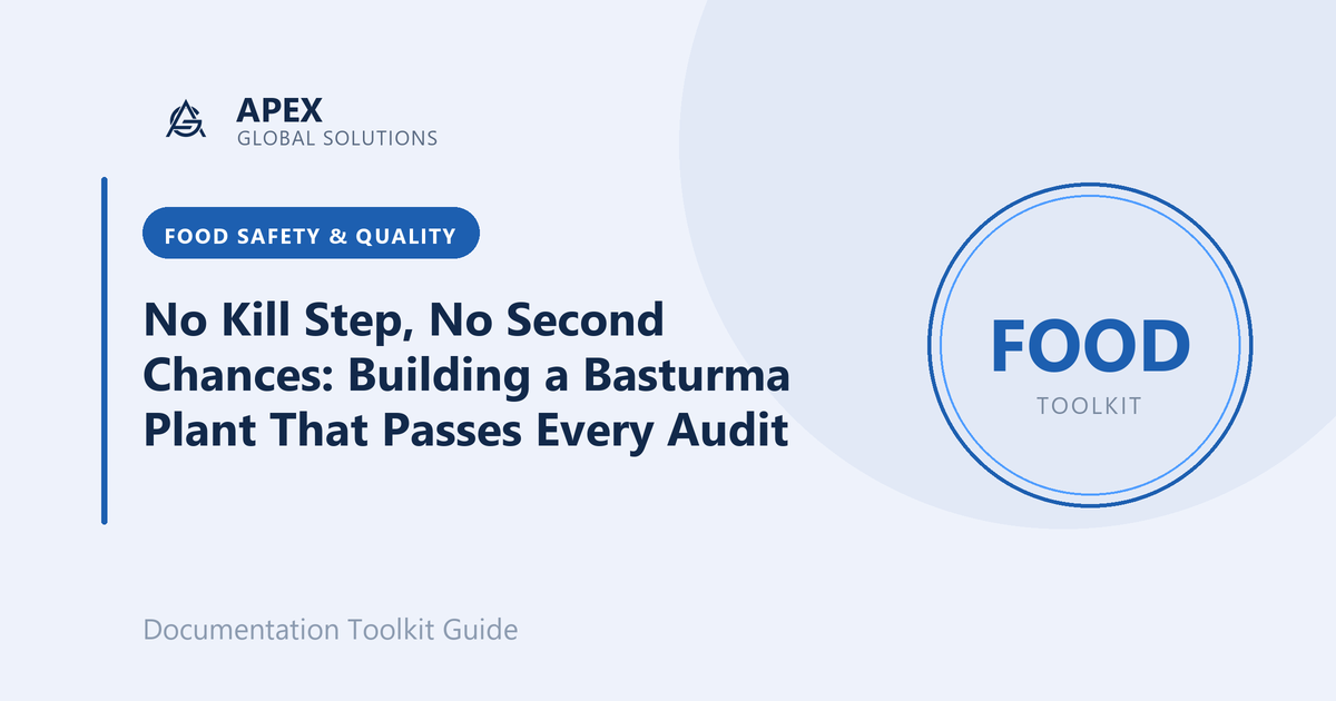 No Kill Step, No Second Chances: Building a Basturma Plant That Passes Every Audit