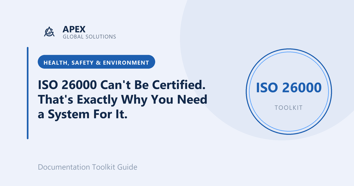ISO 26000 Can't Be Certified. That's Exactly Why You Need a System For It.