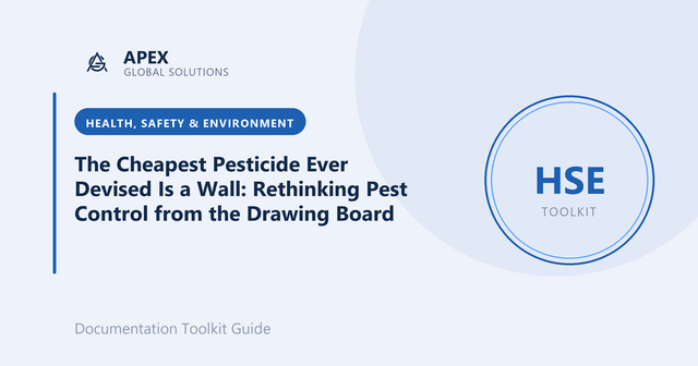 The Cheapest Pesticide Ever Devised Is a Wall: Rethinking Pest Control from the Drawing Board