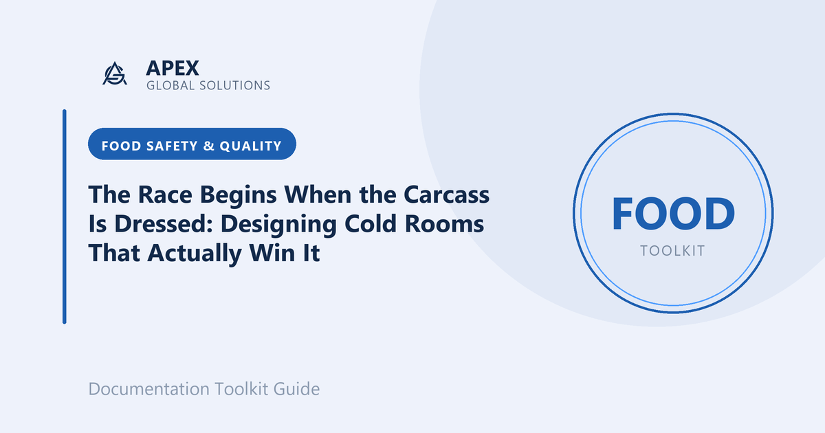 The Race Begins When the Carcass Is Dressed: Designing Cold Rooms That Actually Win It