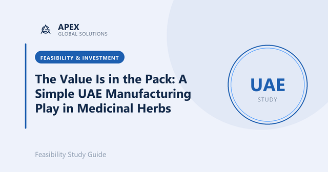 The Value Is in the Pack: A Simple UAE Manufacturing Play in Medicinal Herbs