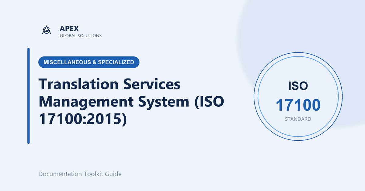 ISO 17100:2015 for Translation Providers: What the Standard Requires and How to Get Certified