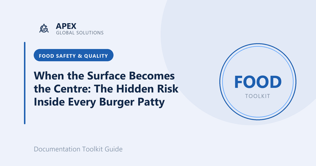 When the Surface Becomes the Centre: The Hidden Risk Inside Every Burger Patty