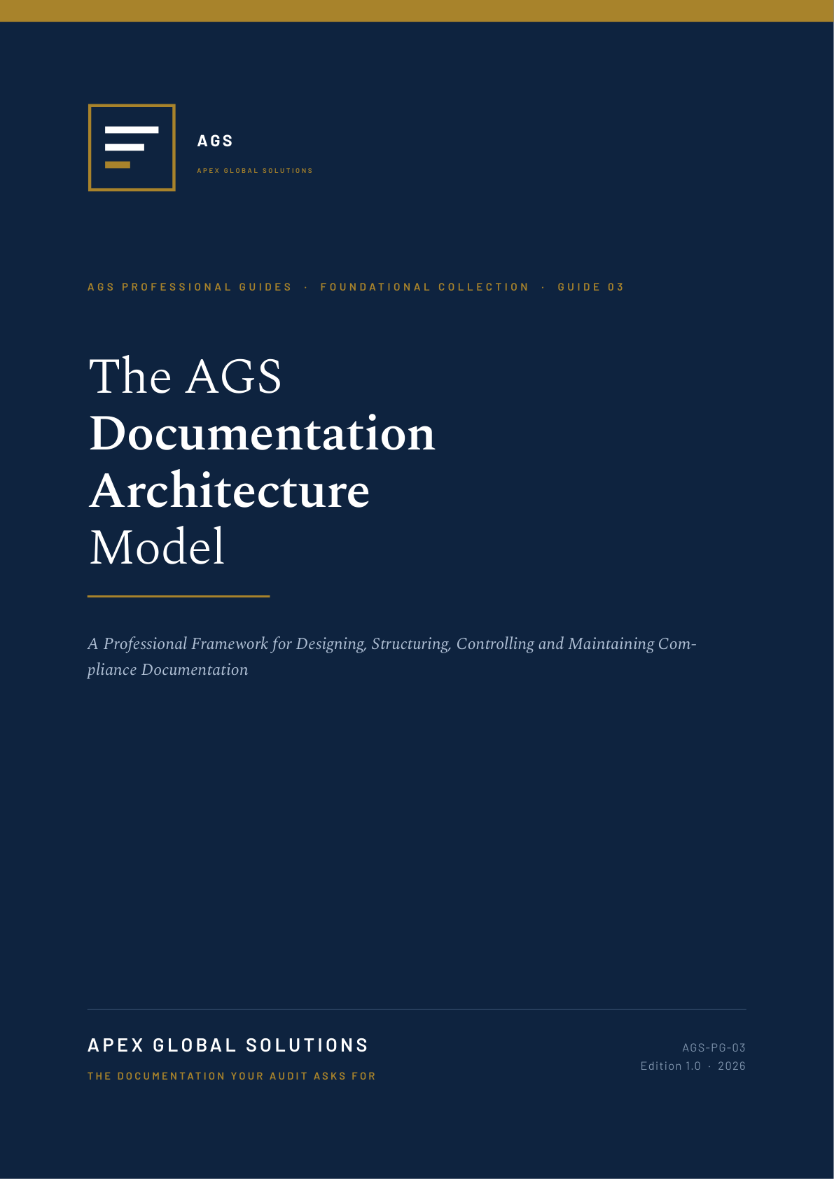 Cover of The AGS Documentation Architecture Model